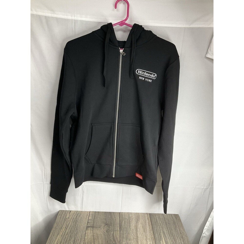 Nintendo Store New York Est 1889 zip up Hoodie size Large